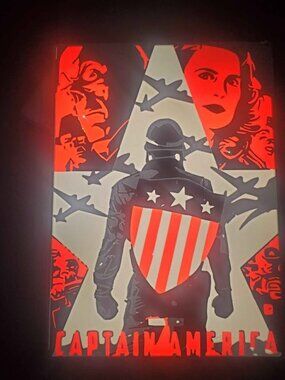 Captain America LED Light Marvel Wall Art